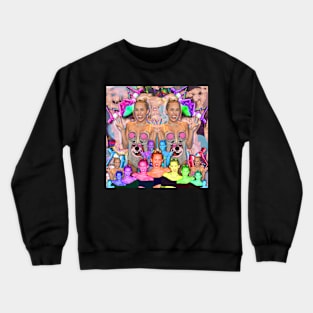 the pop lady with the tongue Crewneck Sweatshirt